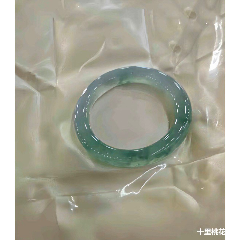 Bracelets - 천연 버마산 아이스 제이다이트 팔찌, 정품,