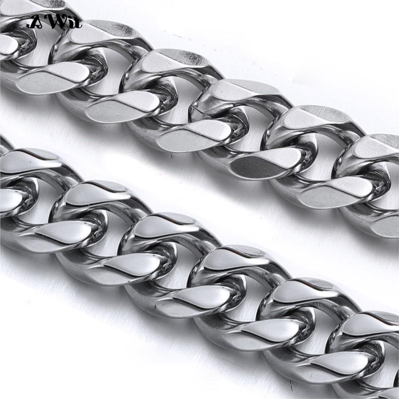 Cuban Link Chain 12Mm - 쿠바 링크 체인 스테인레스 스틸 목걸이