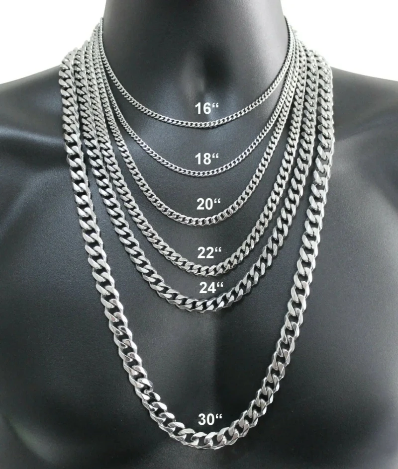 Cuban Link Chain 12Mm - 남자 925 스털링 실버 목걸이 2/4/6/8/10/12MM