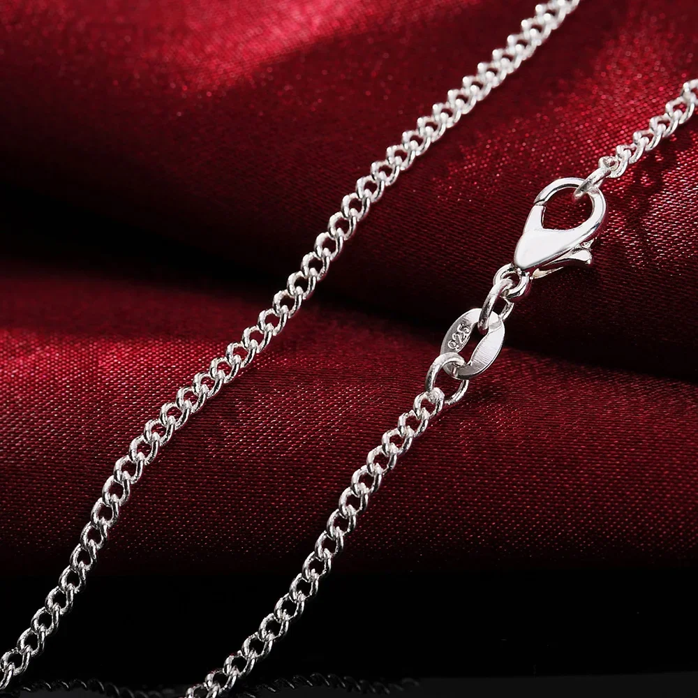 925 Sterling Silver Chain Necklace Men - 925 스털링 실버 클래식 체인 목걸이,