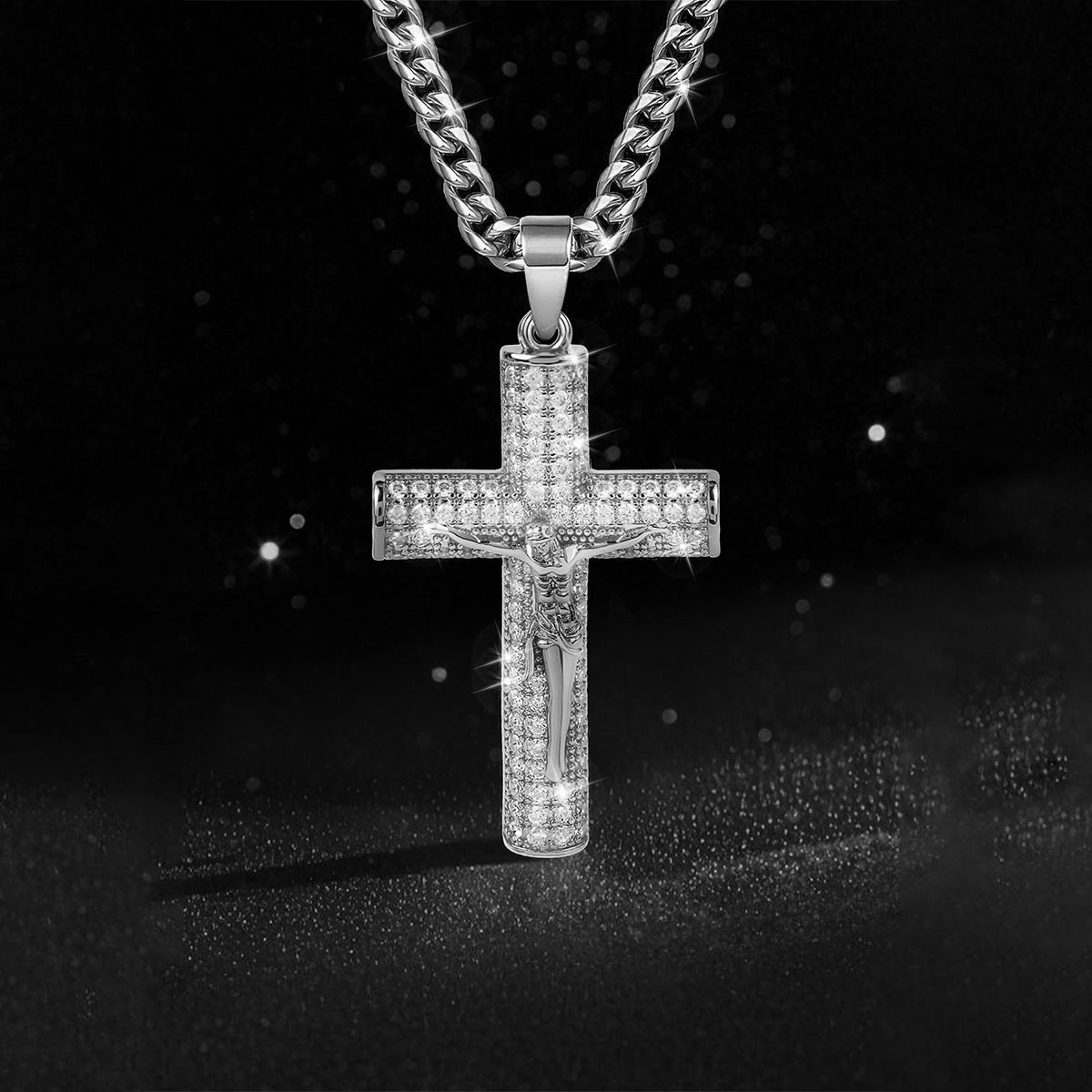 남성용 금도금 십자가 목걸이, 첨단 나노기술 변색 방지 - Cross Pendant Necklace Gold 리뷰 및 가격
