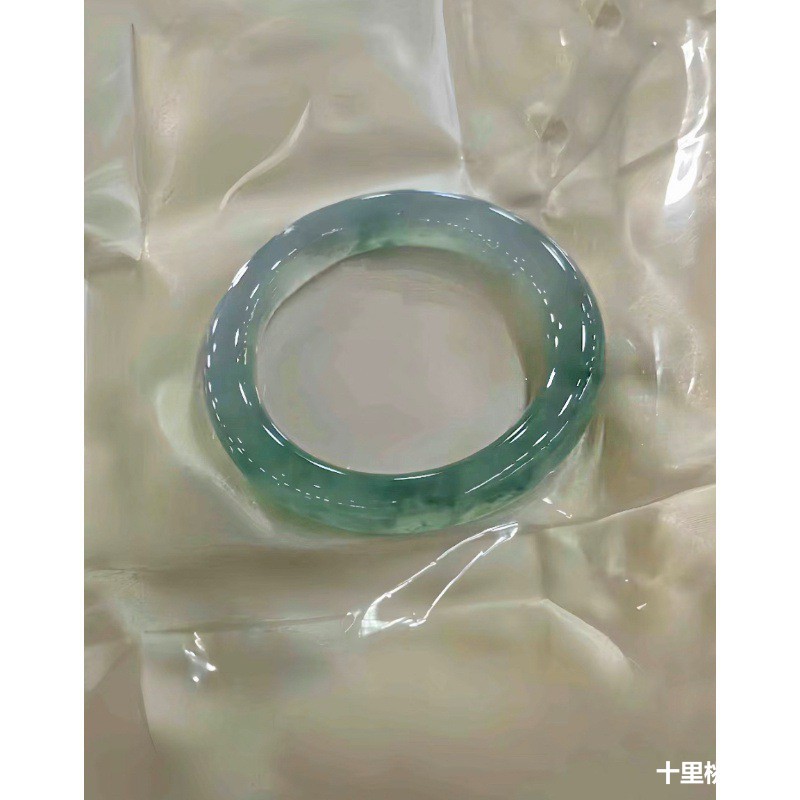 천연 버마산 아이스 제이다이트 팔찌, 정품, 원형 바, - Bracelets 리뷰 및 가격