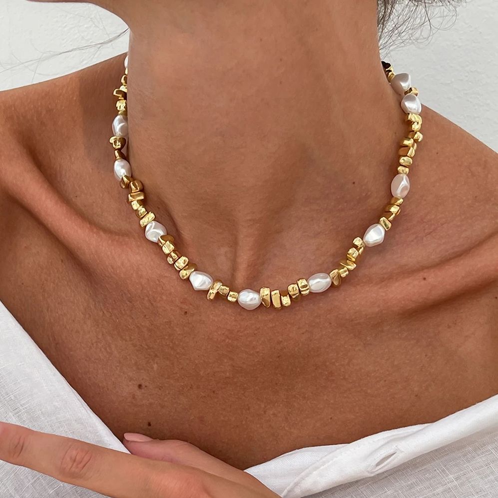 KunJoe 우아한 모조 진주 초커 목걸이 여성용 레트 - Pearl Choker Necklace Vintage 리뷰 및 가격