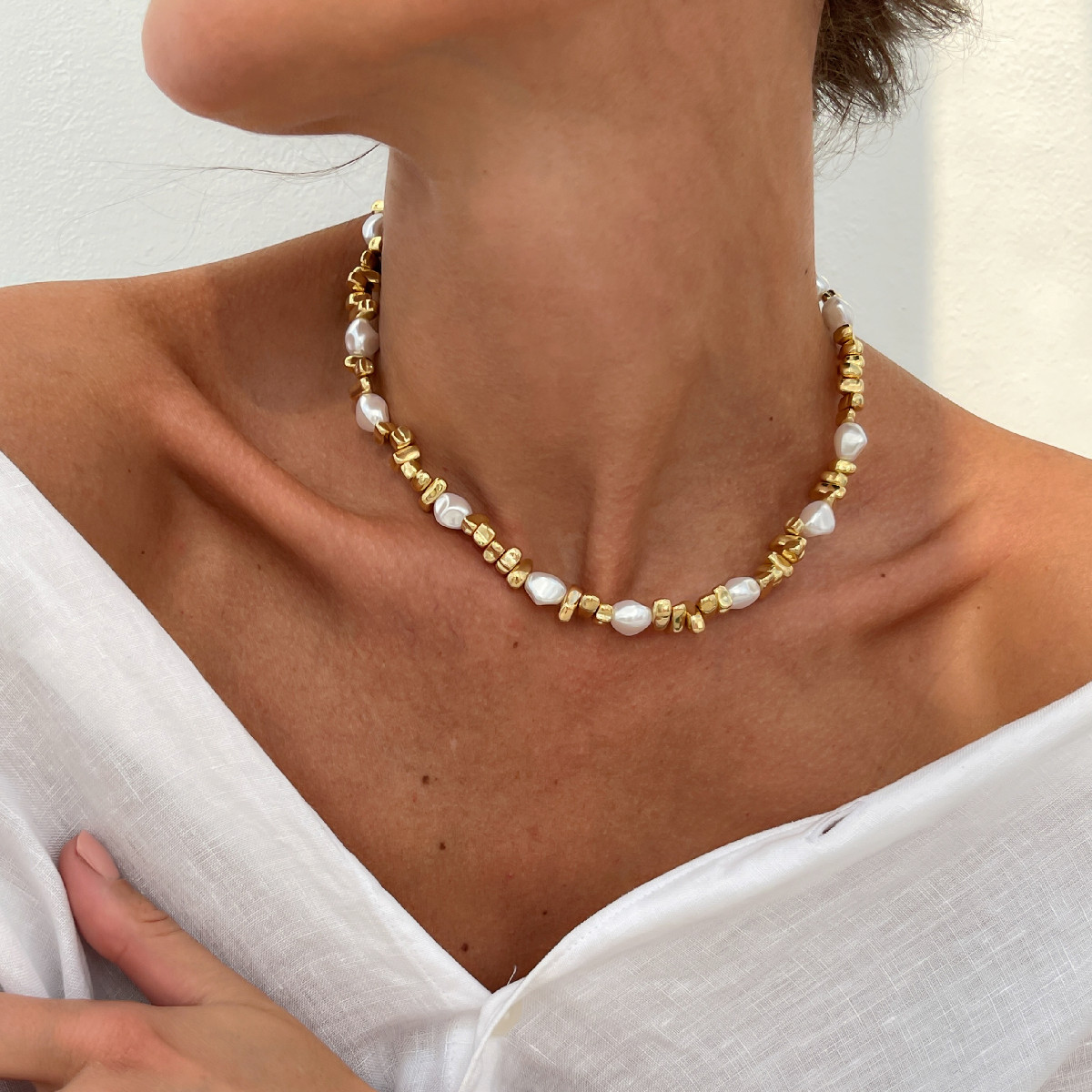 KunJoe 우아한 모조 진주 초커 목걸이 여성용 레트 - Pearl Choker Necklace Vintage 리뷰 및 가격