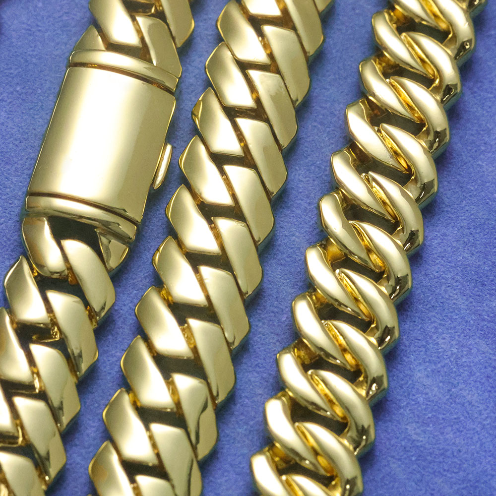 ESKEEM 하이폴리쉬드 모나코 체인 스무스 목걸이 1 - Cuban Link Chain 12Mm 리뷰 및 가격