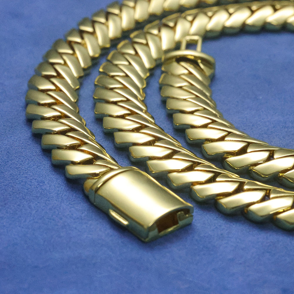 ESKEEM 하이폴리쉬드 모나코 체인 스무스 목걸이 1 - Cuban Link Chain 12Mm 리뷰 및 가격