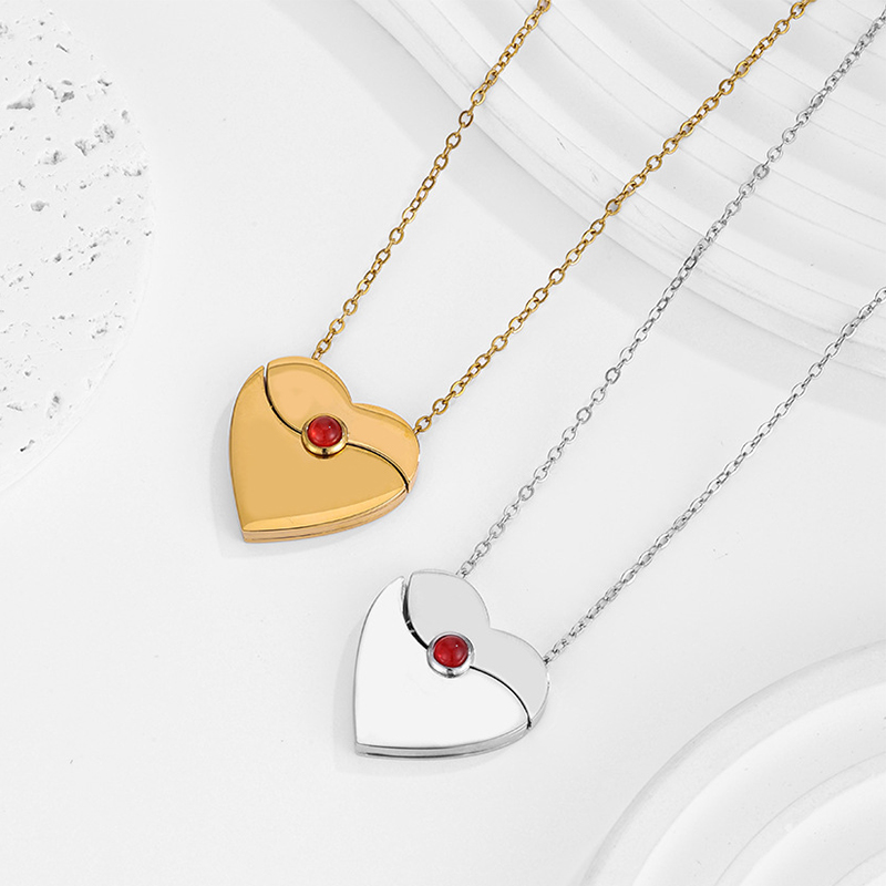 Letdiffery 맞춤형 하트 봉투 로켓 목걸이 스테 - Custom Name Necklace Stainless Steel 리뷰 및 가격