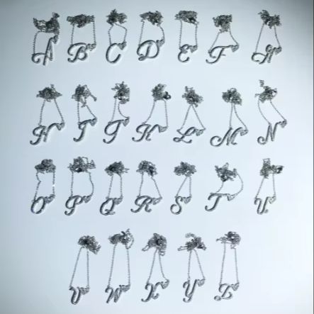 개인 맞춤 스크립트 이니셜 목걸이 하트 레터 펜던트 지 - Initial Letter Necklace 18K Gold 리뷰 및 가격