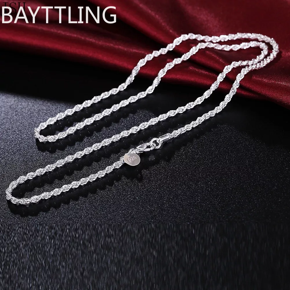 40-60cm 도매 925 스털링 실버 로프 체인 3m - 925 Sterling Silver Chain Necklace Men 리뷰 및 가격