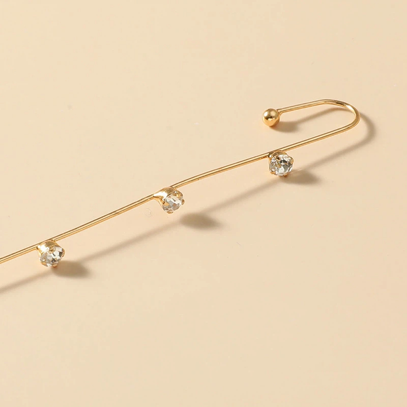 새로운 스타일의 지르콘 장식 개인 맞춤형 심플 펀칭 여 - Earrings 리뷰 및 가격