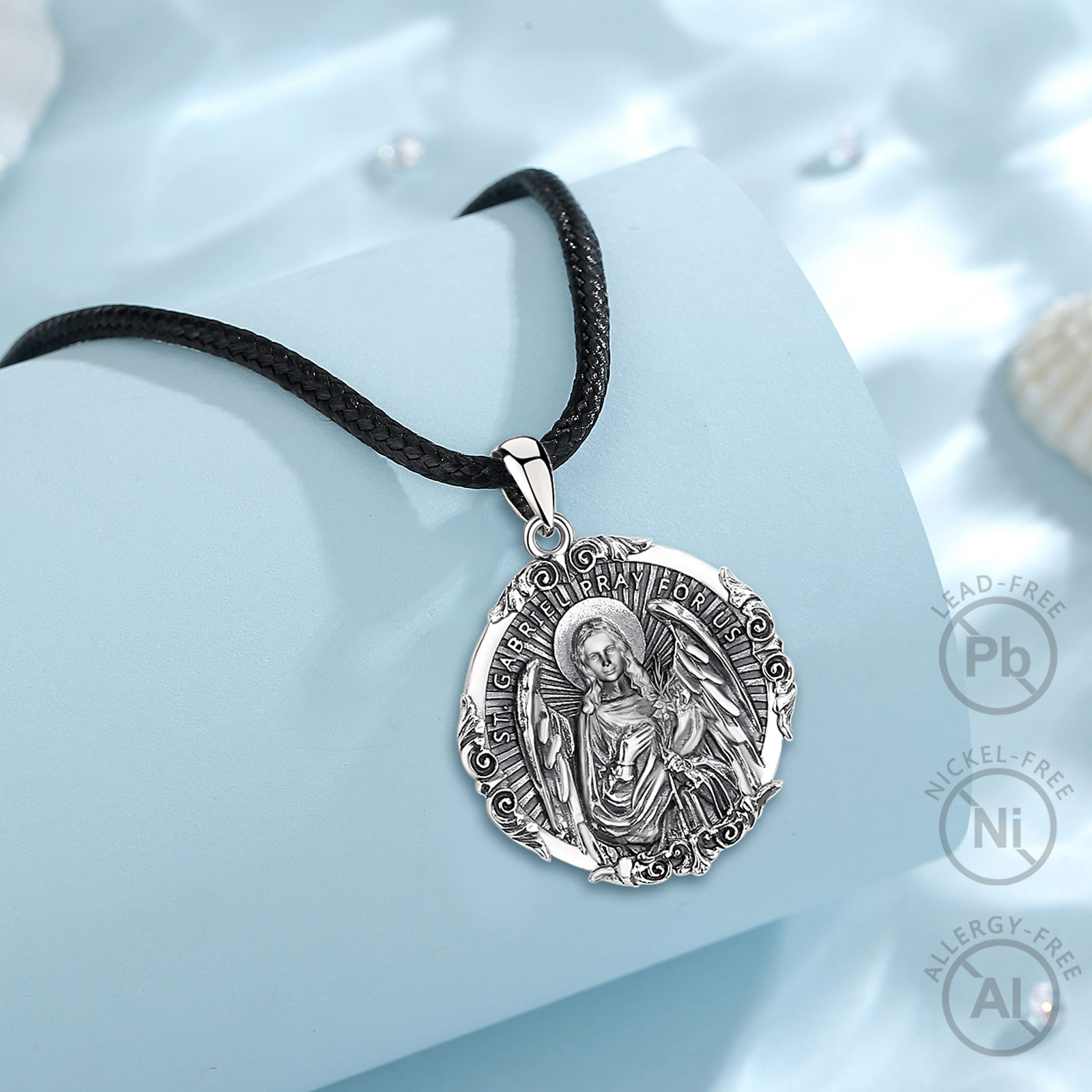 유도라 925 스털링 실버 세인트 가브리엘 대천사 목걸 - 925 Sterling Silver Chain Necklace Men 리뷰 및 가격