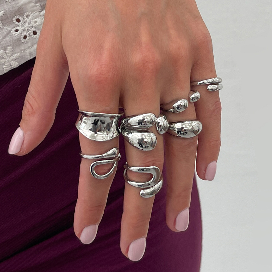 DIEZI 한 세트 여성을위한 패션 중공 기하학 너클  - Vintage Punk Knuckle Rings Set 리뷰 및 가격