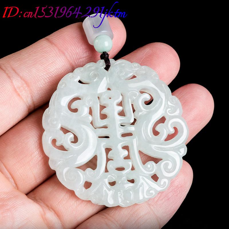 버마산 경옥 드래곤 펜던트 목걸이 여성용 빈티지 선물  - Necklaces 리뷰 및 가격