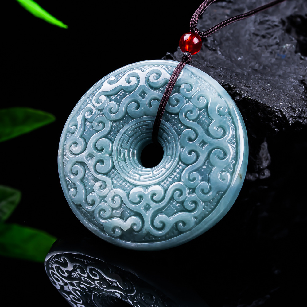 천연 버마산 경옥 꽃 펜던트 목걸이 빈티지 디자이너 쥬 - Necklaces 리뷰 및 가격