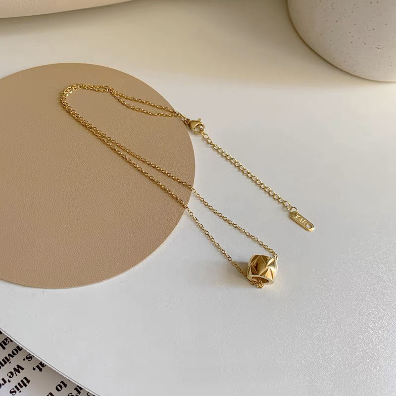 여성을위한 럭셔리 황금 마름모 크로스 원형 구슬 펜던트 - Cross Pendant Necklace Gold 리뷰 및 가격