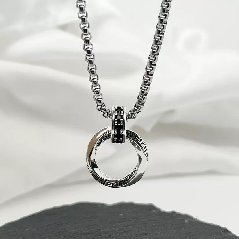 925 스털링 실버 목걸이 펜던트 힙합 빈티지 남성 여 - 925 Sterling Silver Chain Necklace Men 리뷰 및 가격