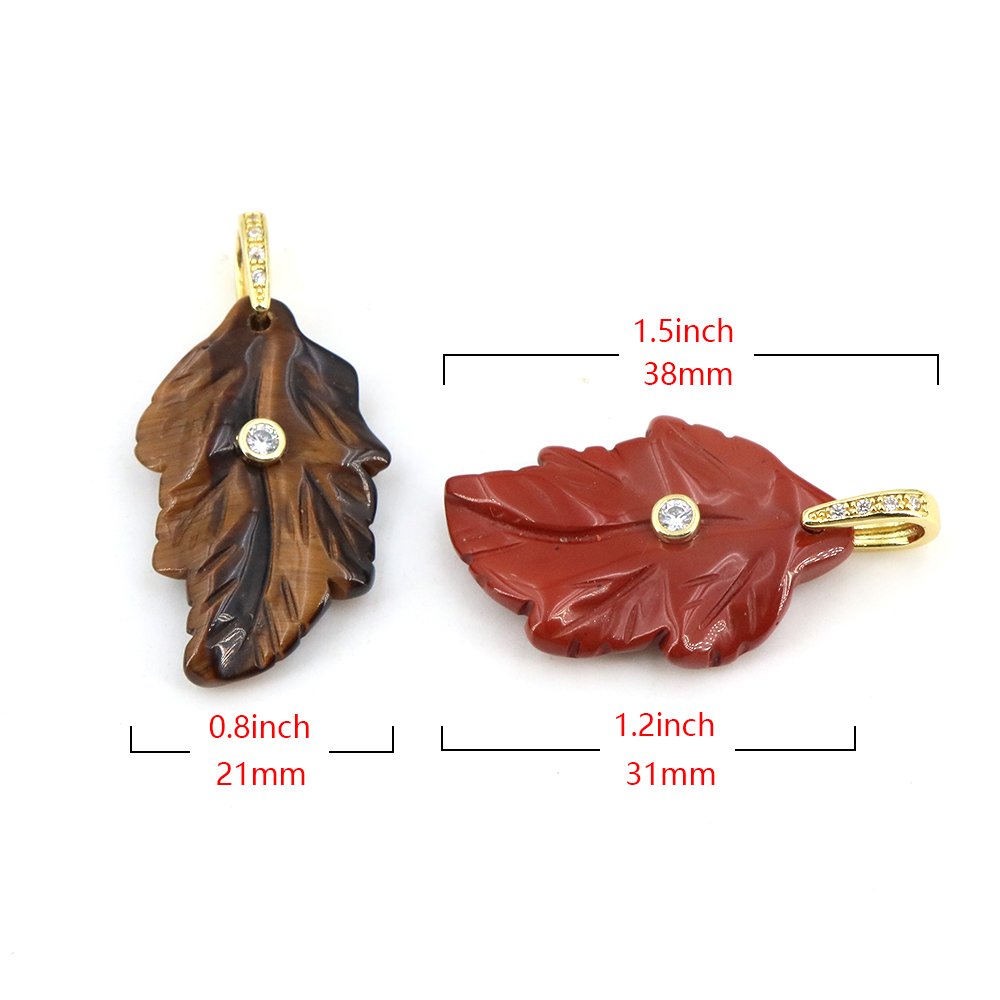 천연석 크리스탈 잎과 지르콘 펜던트 여성을위한 우아한  - Crystal Pendant Necklace Natural Stone 리뷰 및 가격