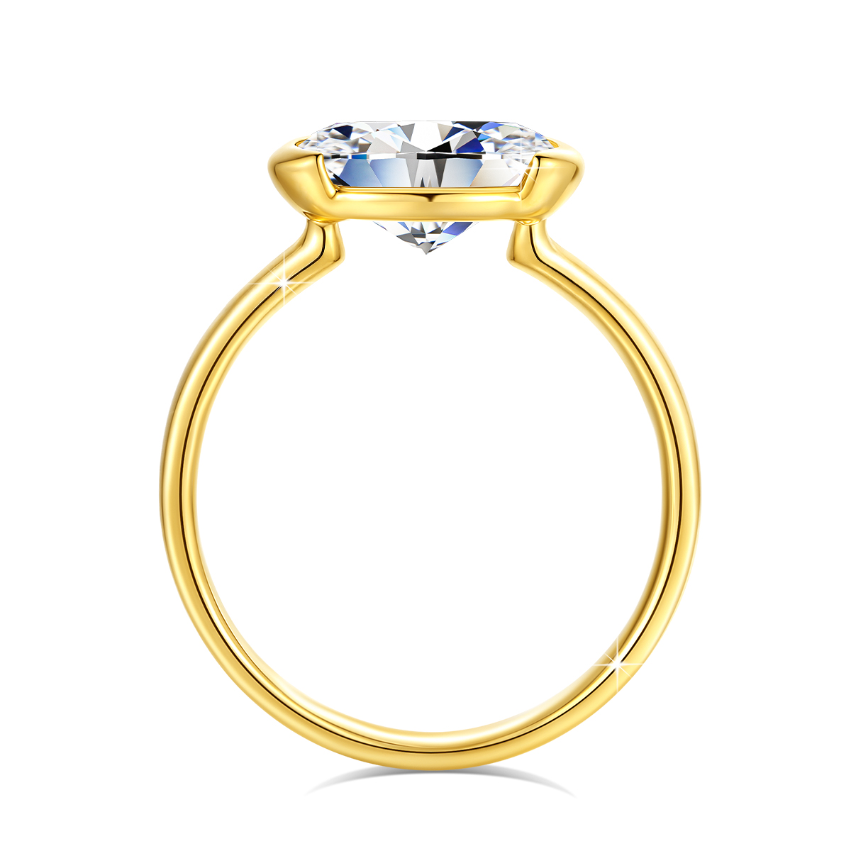 여성을위한 14K 골드 인증 타원형 컷 Moissani - Moissanite Engagement Ring 1 Carat 리뷰 및 가격