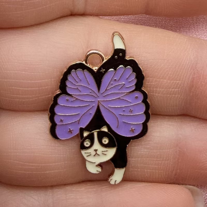 10pcs 나비 고양이 사랑 한국어판 쥬얼리 액세서리  - Earrings 리뷰 및 가격