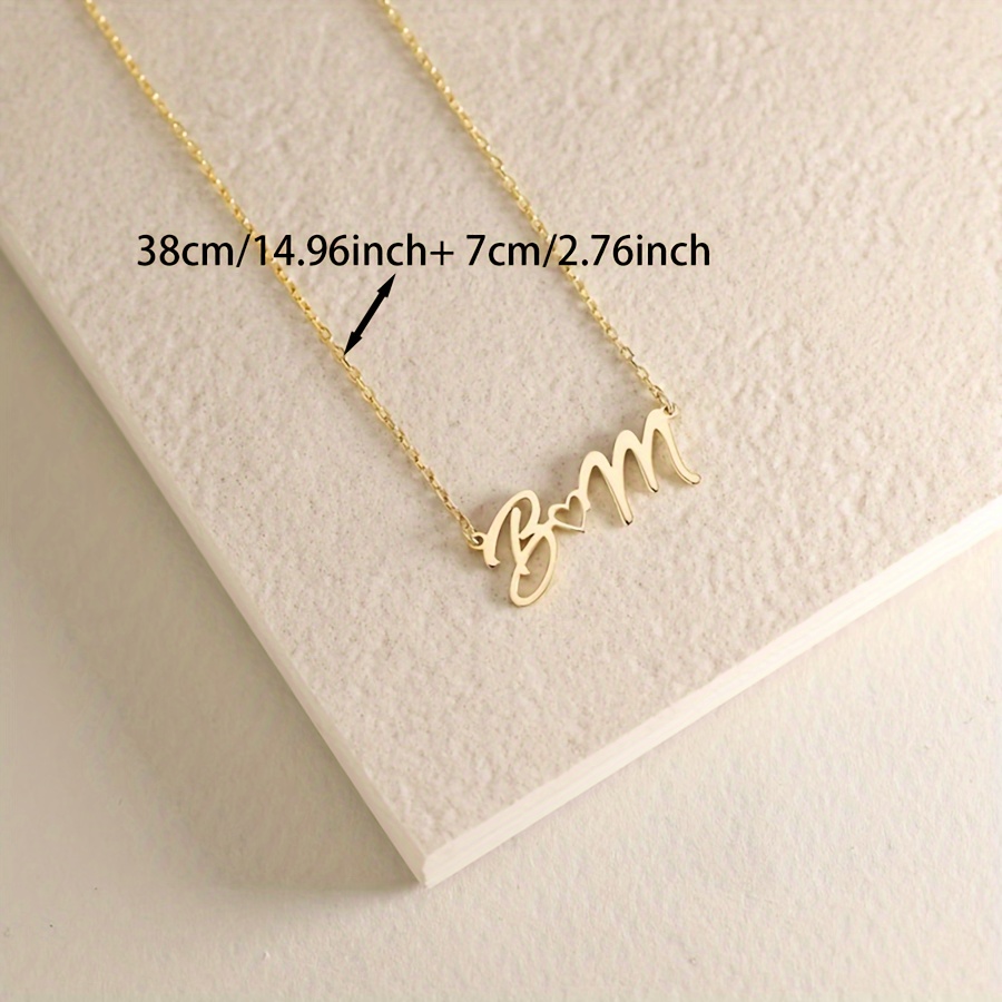 여성을위한 사용자 정의 이름 목걸이 방수 스테인레스 스 - Custom Name Necklace Stainless Steel 리뷰 및 가격
