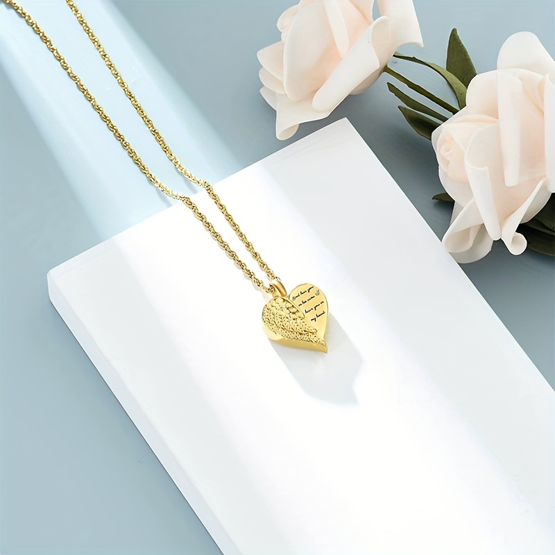 유골을위한 사랑의 심장 Urn 목걸이 기념관 화장 보석 - Heart Locket Necklace Photo 리뷰 및 가격