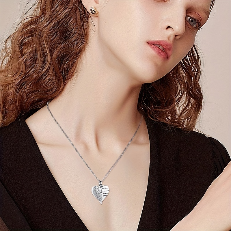 유골을위한 사랑의 심장 Urn 목걸이 기념관 화장 보석 - Heart Locket Necklace Photo 리뷰 및 가격