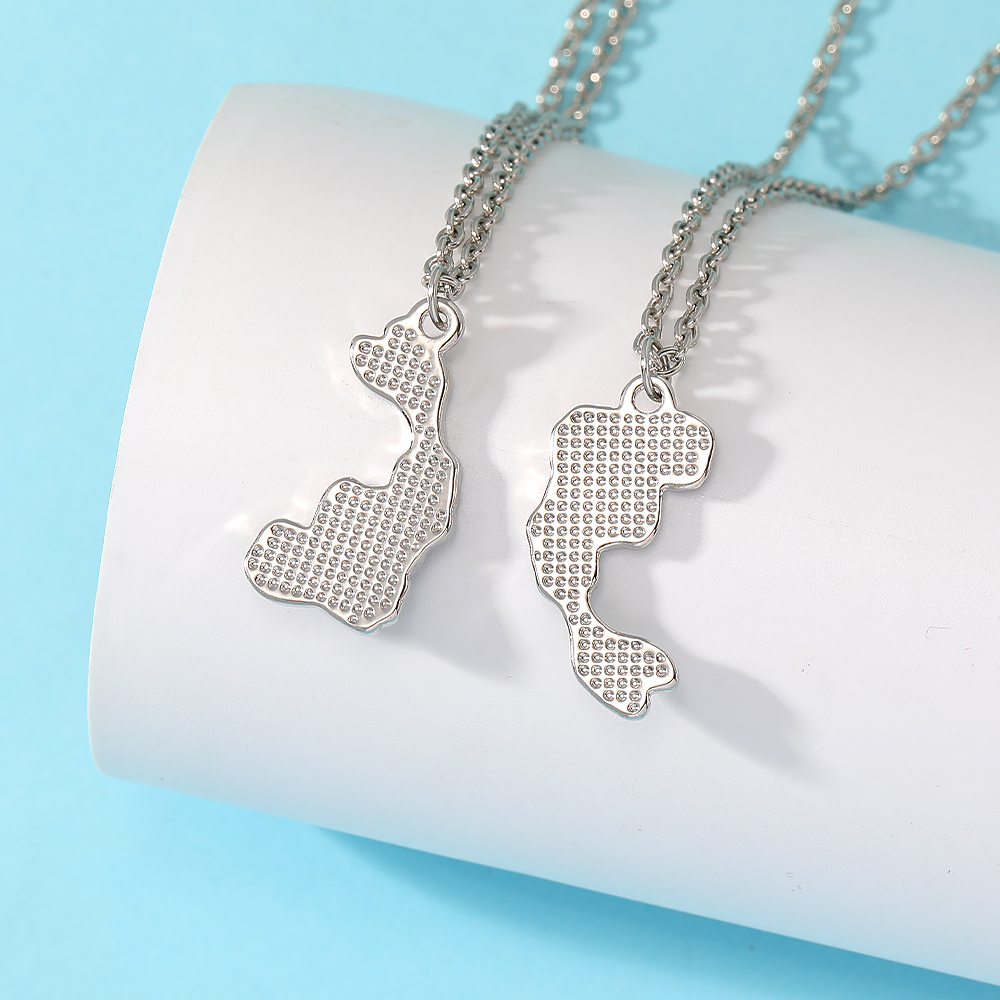 2개 세트 자석 음양 물고기 커플 목걸이 중국풍 행운의 - Magnetic Couple Matching Necklaces 리뷰 및 가격
