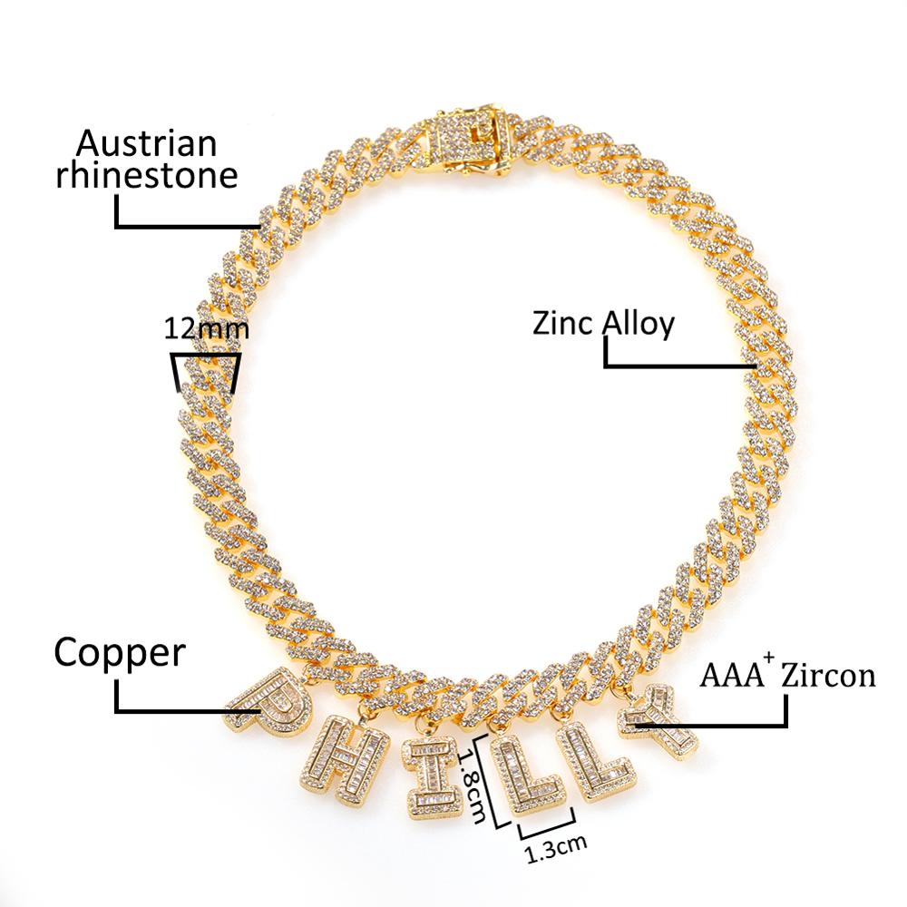 UWIN 남녀공용 DIY 바게테츠 레터 목걸이 및 팔찌 - Cuban Link Chain 12Mm 리뷰 및 가격