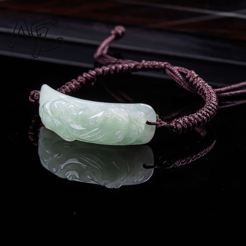 버마산 비취석 픽시우 팔찌 수공예 천연 옥 팔찌 뱅글  - Bracelets 리뷰 및 가격