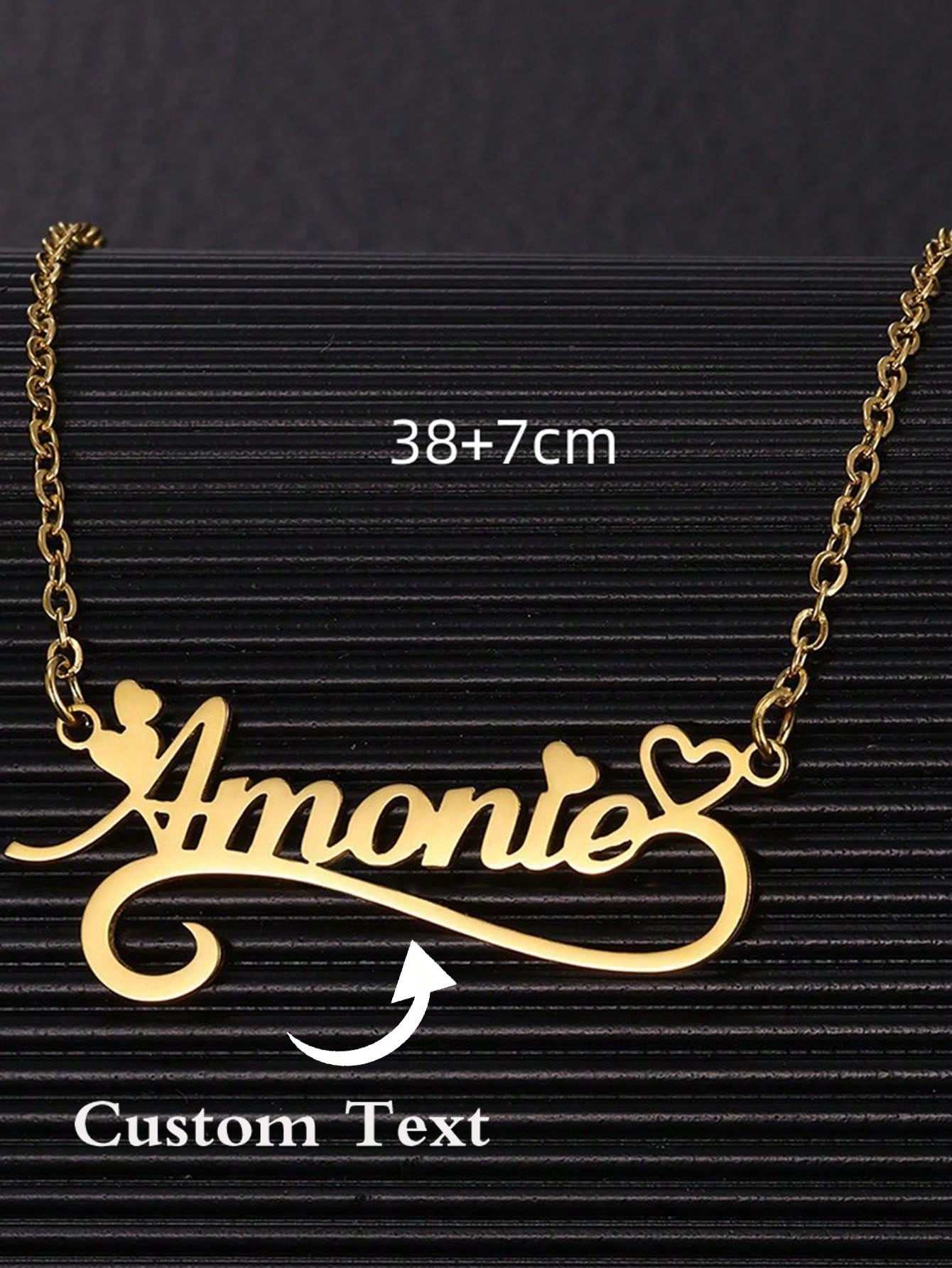 여성용 커스텀 이름 할로우 하트 목걸이, 스테인레스 스 - Custom Name Necklace Stainless Steel 리뷰 및 가격
