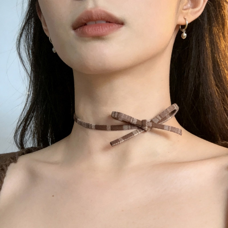 빈티지 스타일 꽃 초커 목걸이 (여성용) - 나비 리본 - Pearl Choker Necklace Vintage 리뷰 및 가격