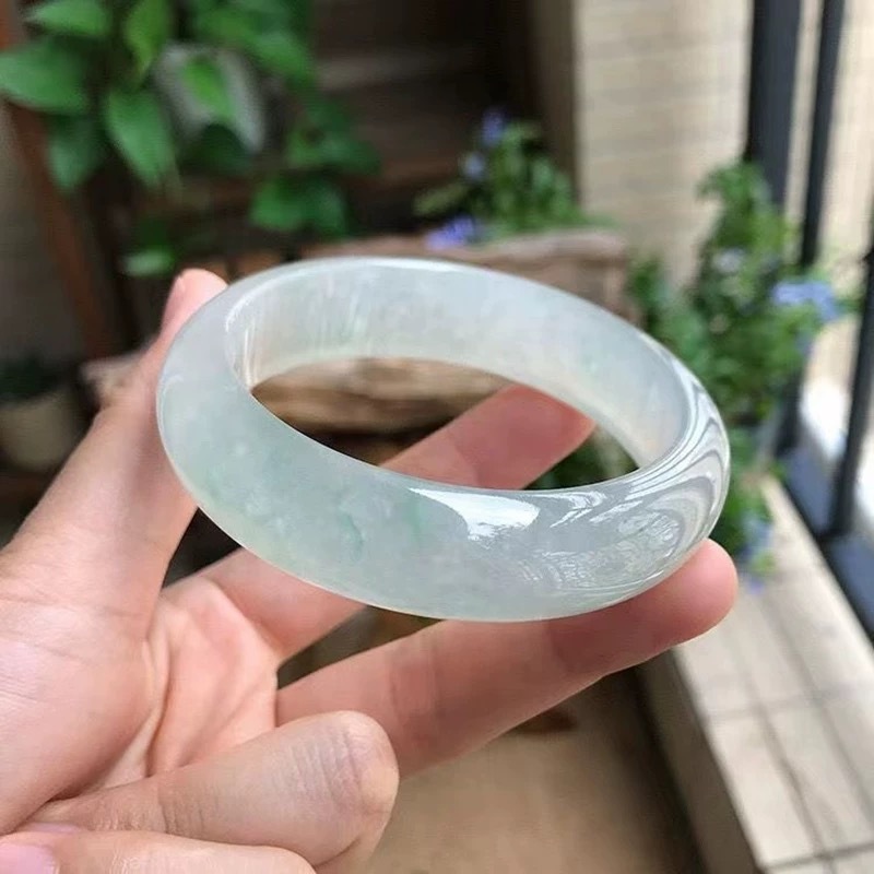 옥 여성용 팔찌, 둥근 모양, 반투명, 버마 고광산,  - Bracelets 리뷰 및 가격