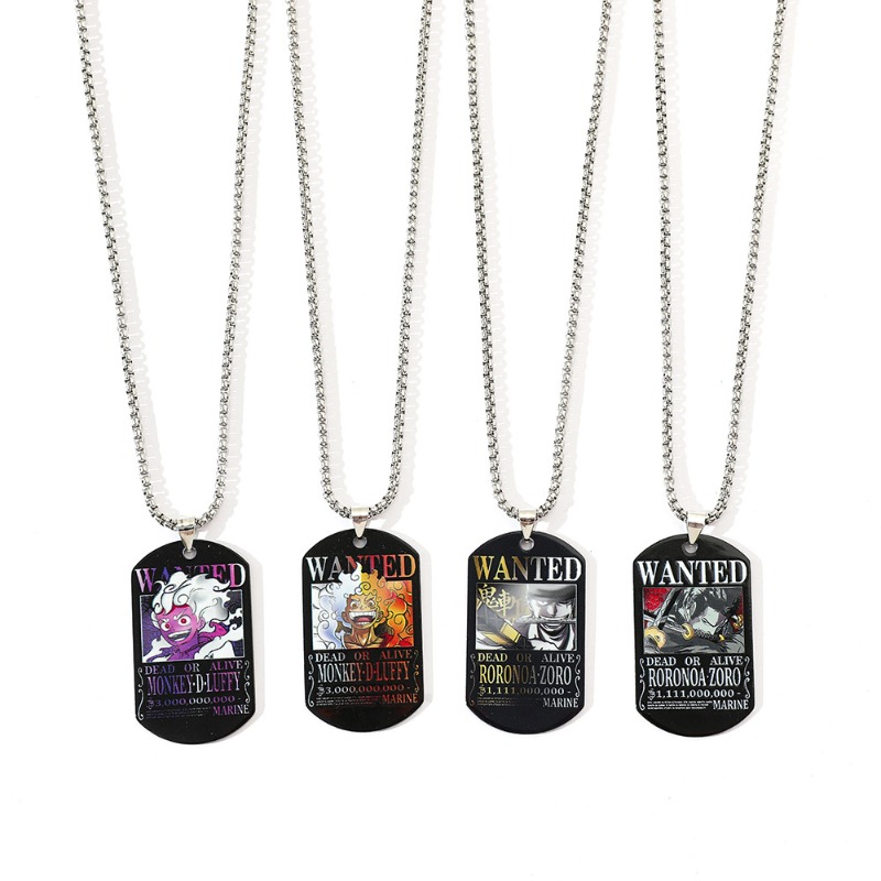 원피스 루피 조로 30억 바운티 서류 스테인리스 스틸  - Custom Name Necklace Stainless Steel 리뷰 및 가격
