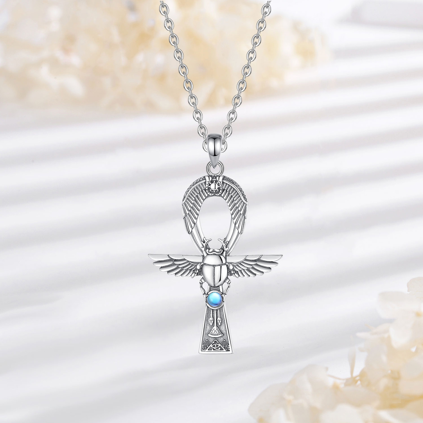 유도라 925 스털링 실버 고대 이집트 Ankh Gig - 925 Sterling Silver Chain Necklace Men 리뷰 및 가격