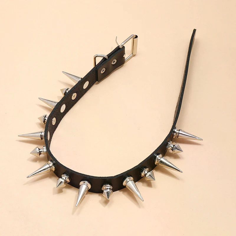 롱 스파이크 초커 펑크 인조 가죽 칼라 고스 스타일 목 - Goth Punk Spike Choker 리뷰 및 가격