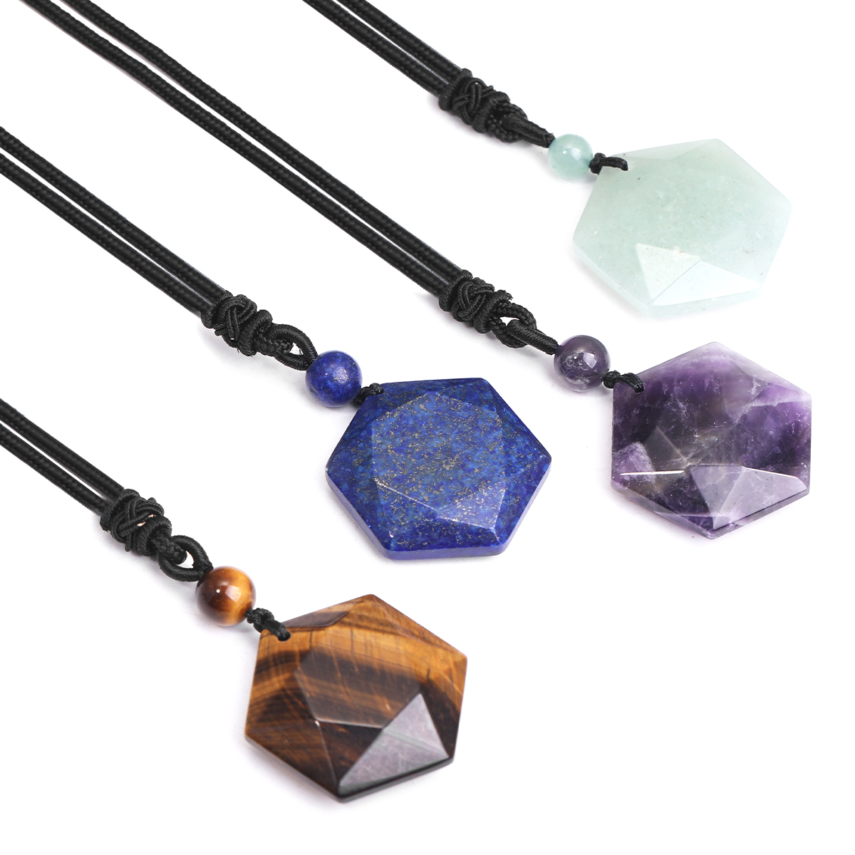 새로운 패션 호랑이 눈 별 펜던트 목걸이 천연석 자수정 - Crystal Pendant Necklace Natural Stone 리뷰 및 가격