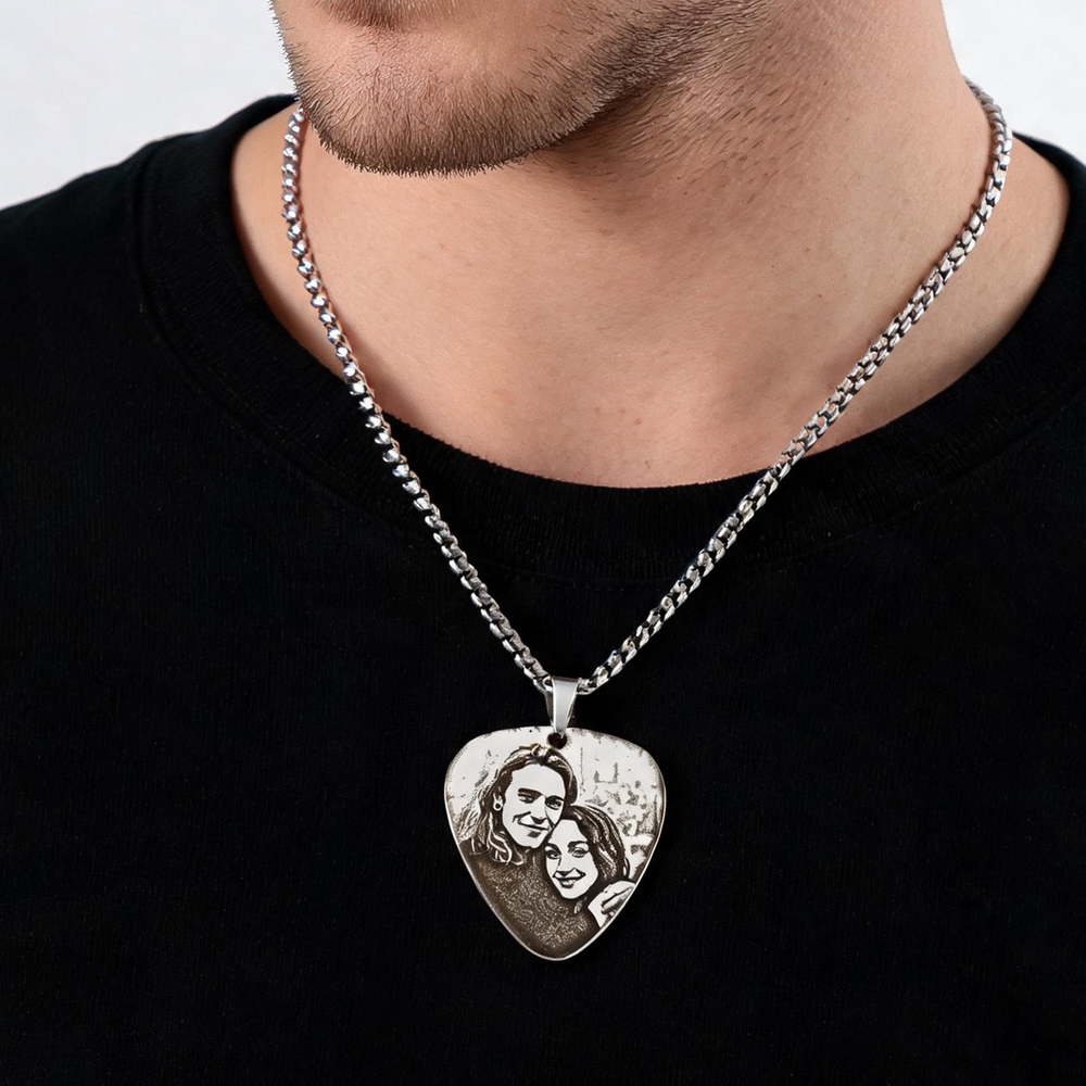 맞춤형 커플 사진 펜던트 목걸이, 개인 맞춤 각인 사진 - Custom Name Necklace Stainless Steel 리뷰 및 가격