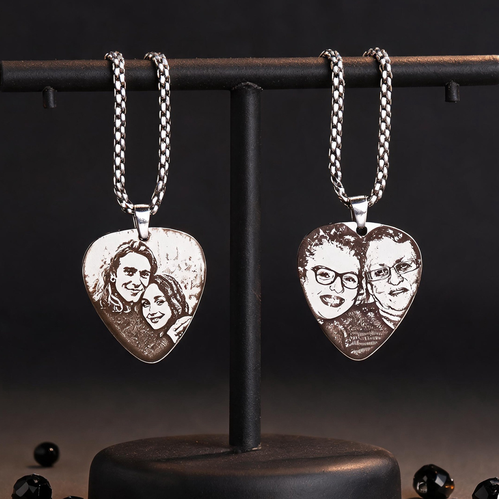 맞춤형 커플 사진 펜던트 목걸이, 개인 맞춤 각인 사진 - Custom Name Necklace Stainless Steel 리뷰 및 가격