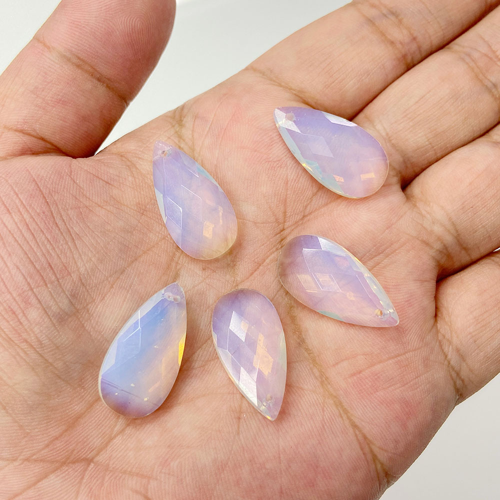 긴 물방울 모양 펜던트, 천연석 호랑이 눈 크리스탈 물 - Crystal Pendant Necklace Natural Stone 리뷰 및 가격