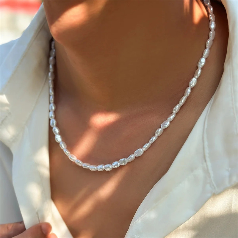 여성을위한 패션 간단한 모조 진주 초커 목걸이 빈티지  - Pearl Choker Necklace Vintage 리뷰 및 가격