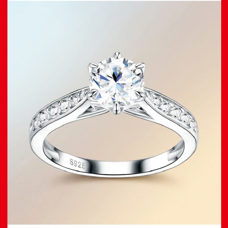 Apaison 럭셔리 D 컬러 1 캐럿 모이사나이트 여 - Moissanite Engagement Ring 1 Carat 리뷰 및 가격
