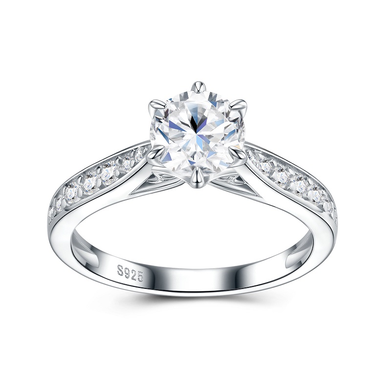 Apaison 럭셔리 D 컬러 1 캐럿 모이사나이트 여 - Moissanite Engagement Ring 1 Carat 리뷰 및 가격