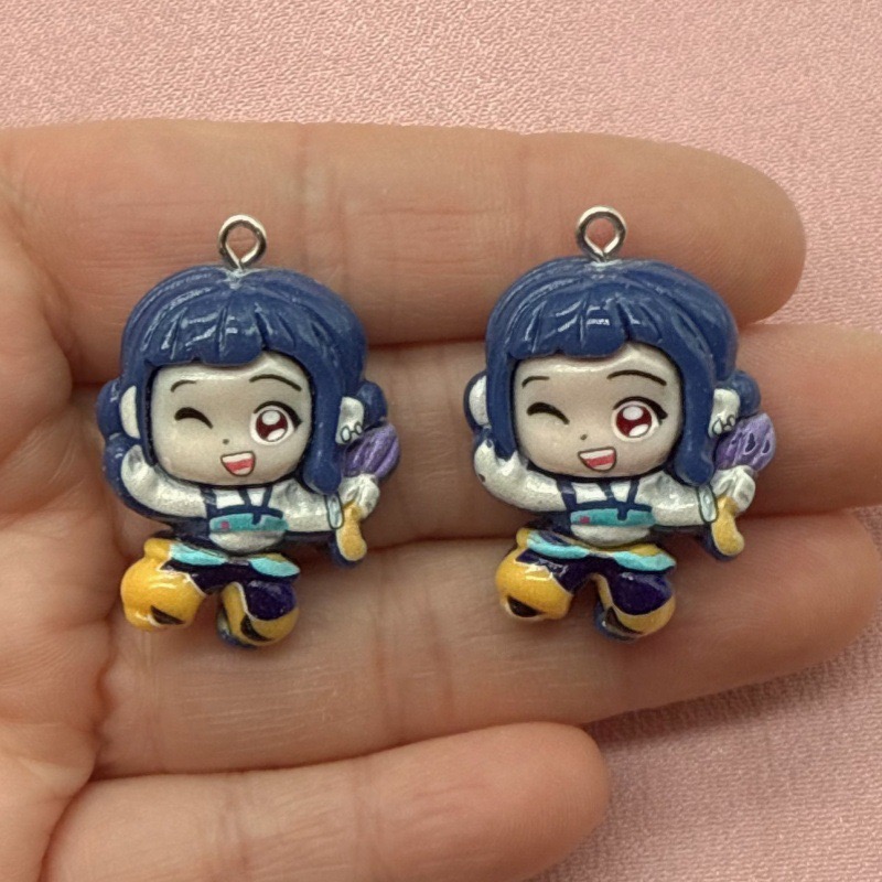 10개 레진 만화 펜던트, DIY 쥬얼리 제작 귀걸이, - Earrings 리뷰 및 가격