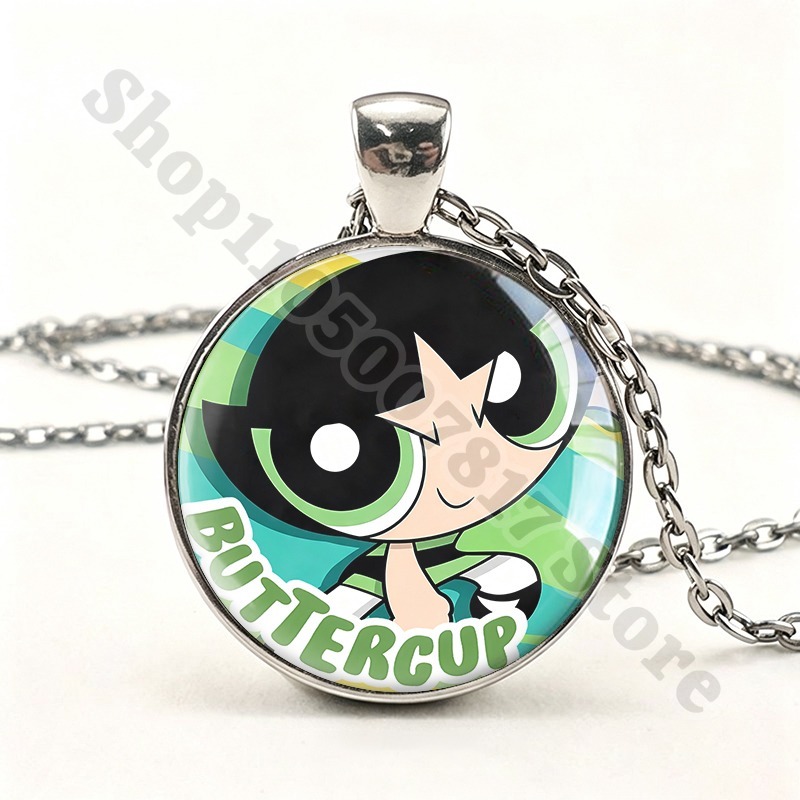 카와이 파워퍼프걸즈 귀여운 목걸이 만화풍 창의적인 목걸 - Anime Pendant Necklace 리뷰 및 가격