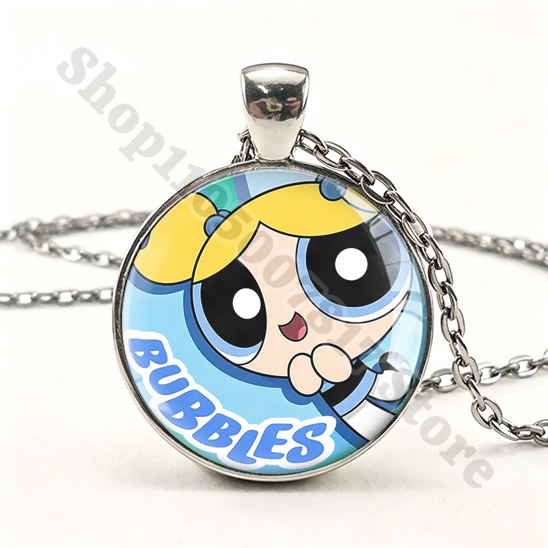 카와이 파워퍼프걸즈 귀여운 목걸이 만화풍 창의적인 목걸 - Anime Pendant Necklace 리뷰 및 가격