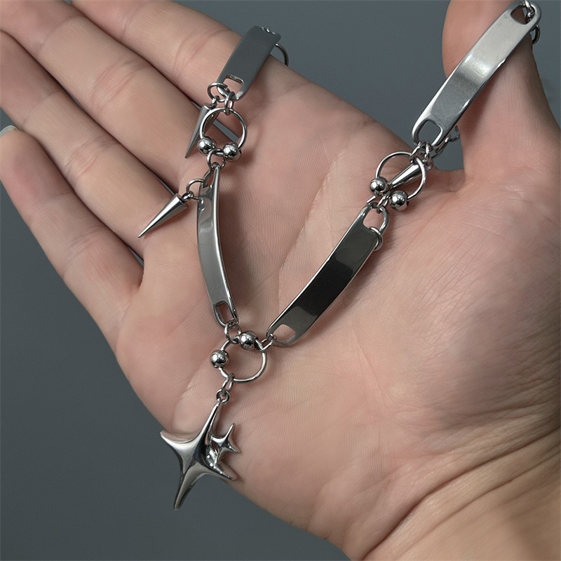 힙합 스테인리스 스틸 펑크 스타 리벳 초커 록 주얼리  - Goth Punk Spike Choker 리뷰 및 가격