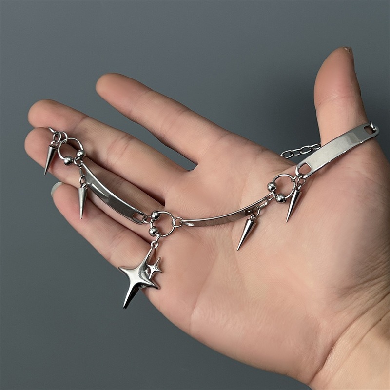 힙합 스테인리스 스틸 펑크 스타 리벳 초커 록 주얼리  - Goth Punk Spike Choker 리뷰 및 가격
