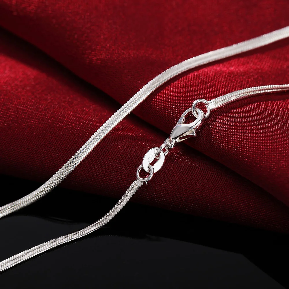 925 스털링 실버 목걸이, 40-75cm 길이, 2m - 925 Sterling Silver Chain Necklace Men 리뷰 및 가격