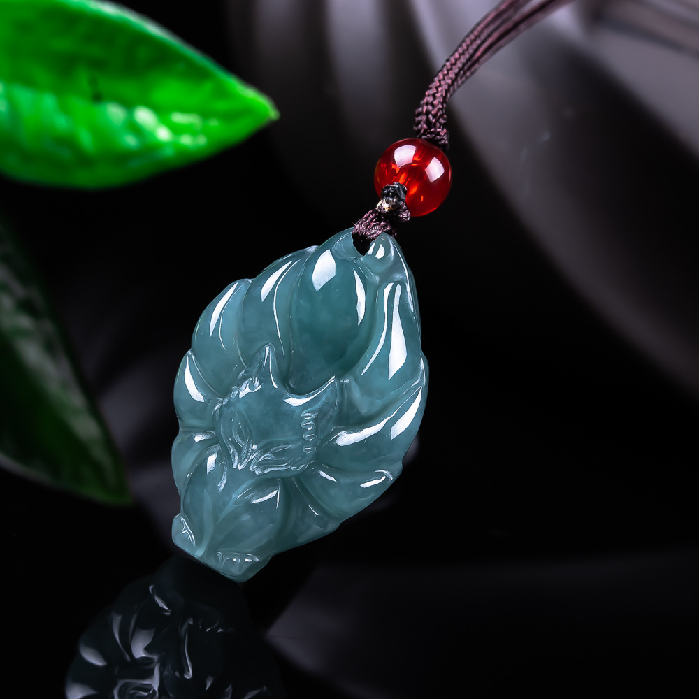 천연 버마산 경옥 여우 펜던트 목걸이 빈티지 액세서리  - Necklaces 리뷰 및 가격