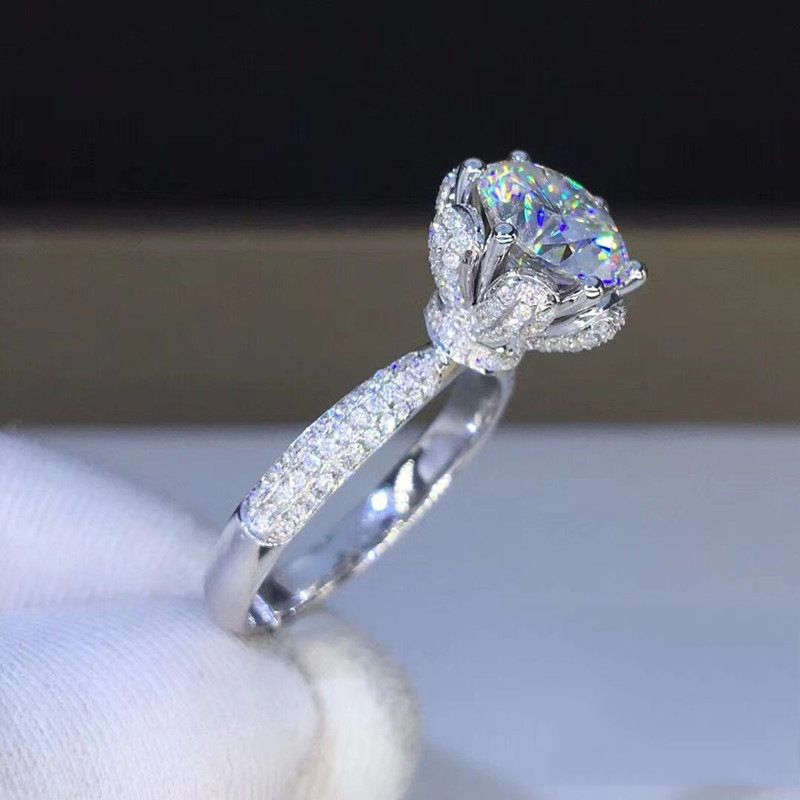 모거나이트 반지 VVS1 등급 실험실에서 재배한 다이아 - Moissanite Engagement Ring 1 Carat 리뷰 및 가격